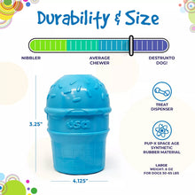 Load image into Gallery viewer, Ice Cream Cone Durable PUP-X Rubber eDispenser Chew Toy and Treat Dispenser
