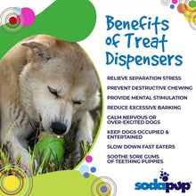 Load image into Gallery viewer, Gnome Durable PUP-X Rubber eDispenser Chew Toy &amp; Treat Dispenser
