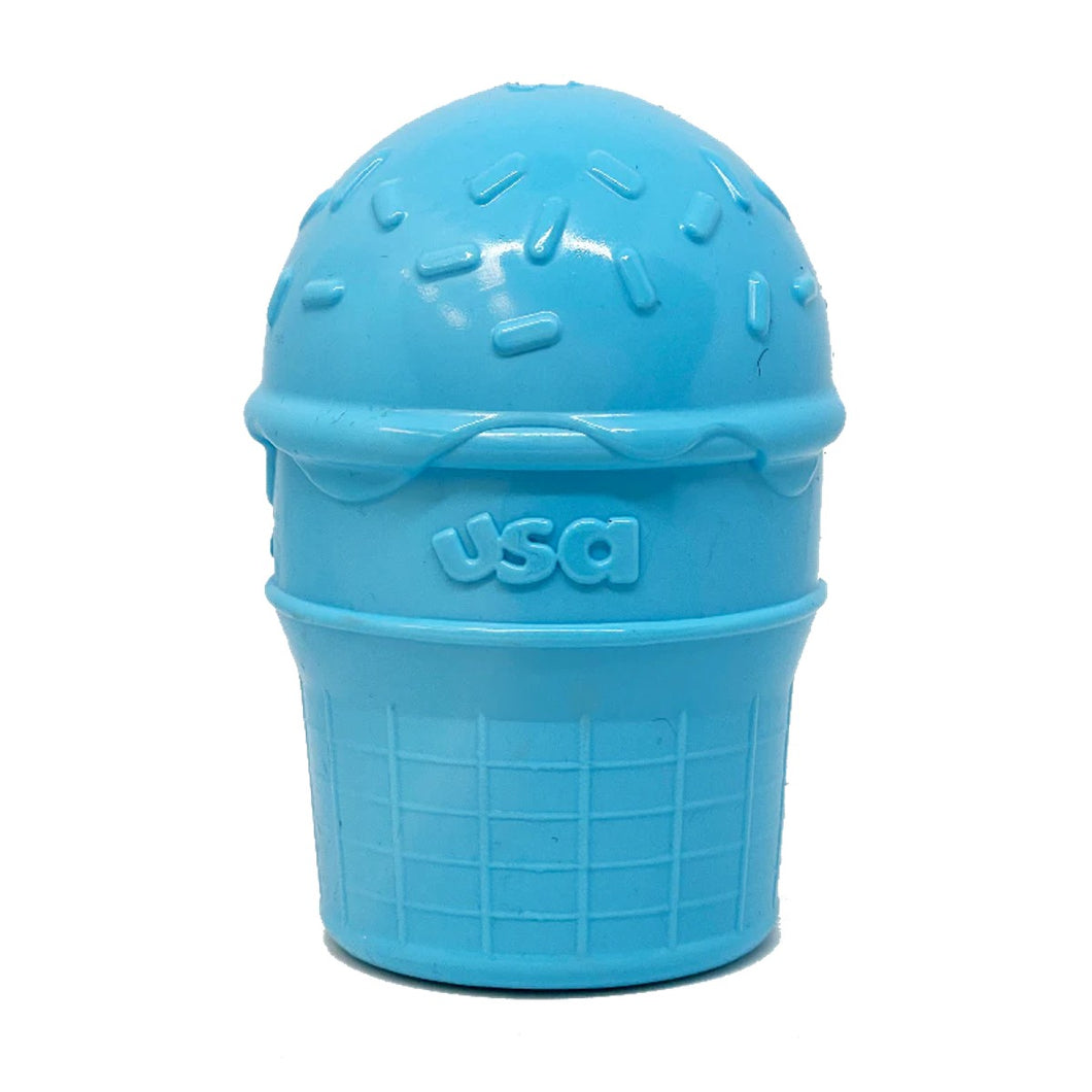 Ice Cream Cone Durable PUP-X Rubber eDispenser Chew Toy and Treat Dispenser